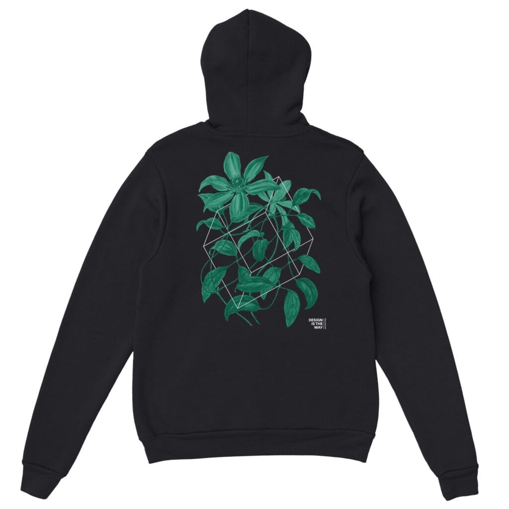 Floralies sudadera con capucha verde
