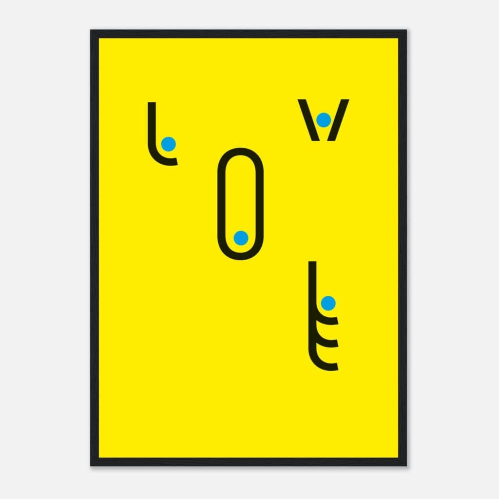 AA Contest amor Art Print Enmarcado