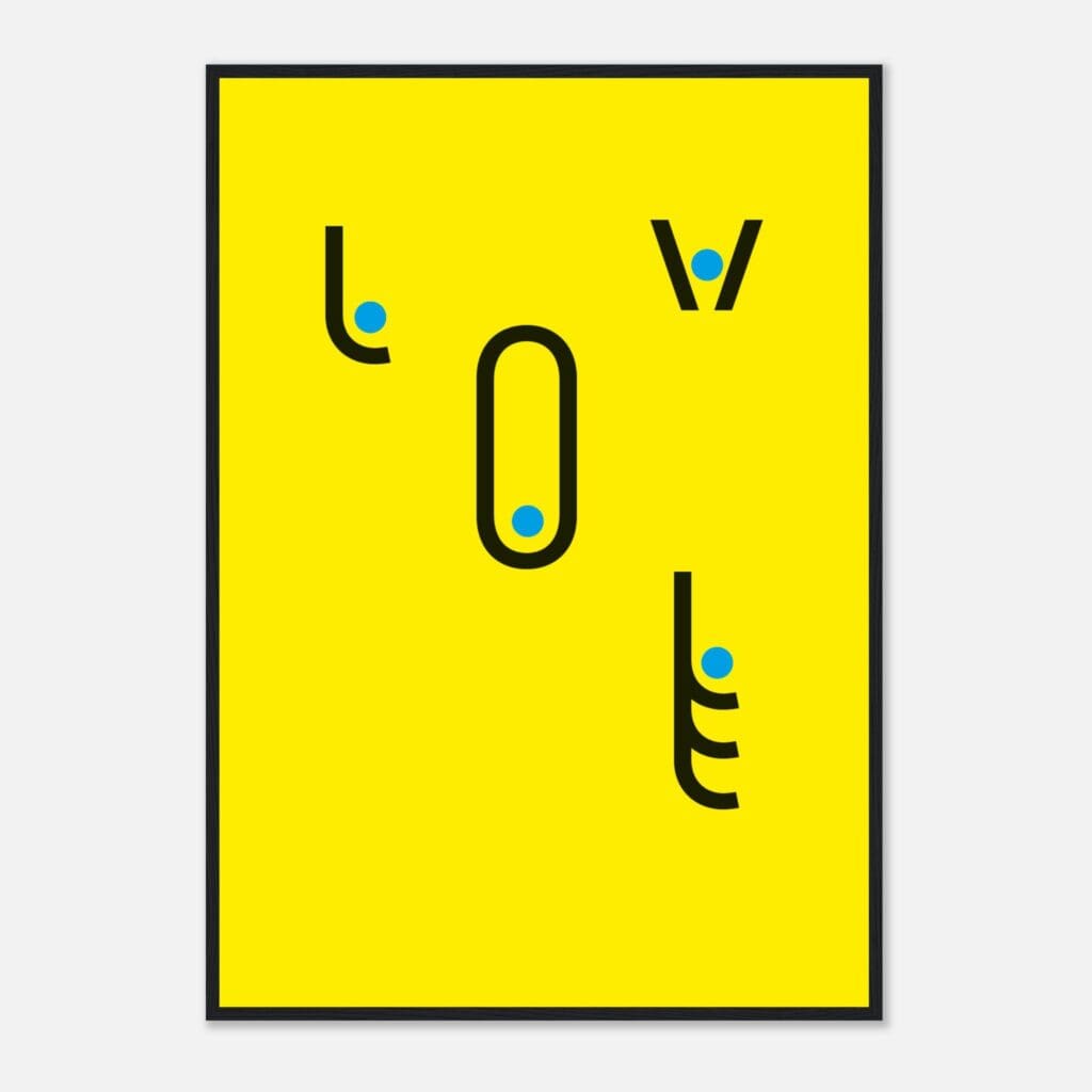 AA Contest amor Art Print Enmarcado