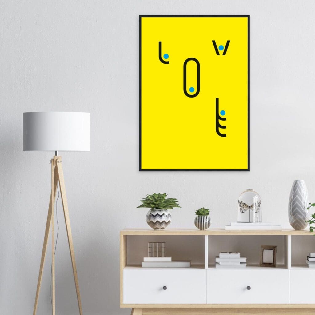 AA Contest amor Art Print Enmarcado