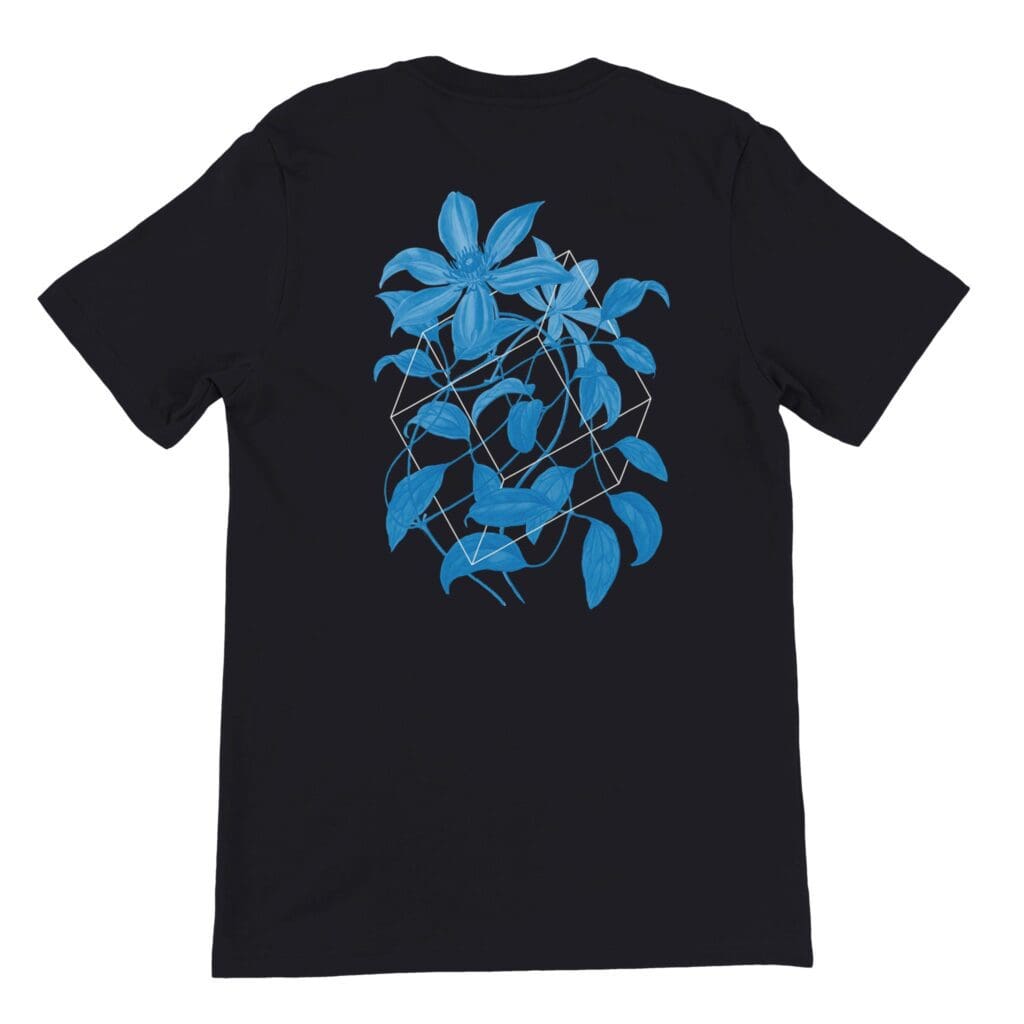 Floralies blue T-shirt premium
