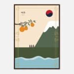 Korea Jeju day Art Print Framed