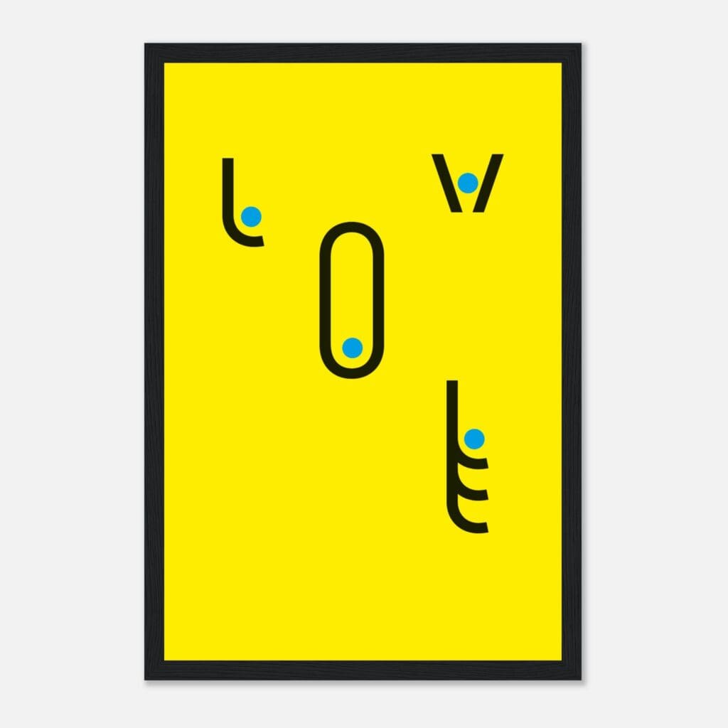 AA Contest amor Art Print Enmarcado