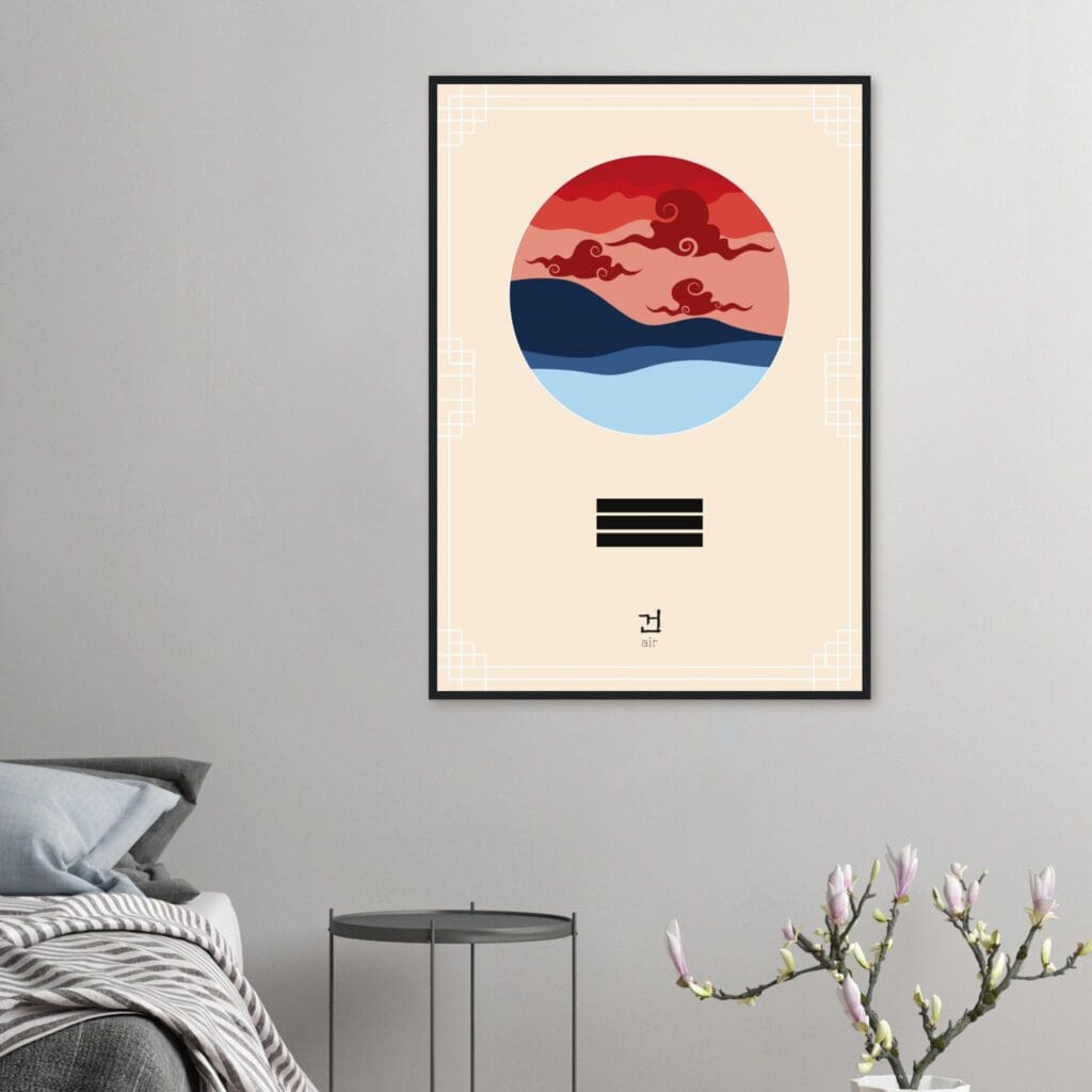 Elements air Art Print Framed