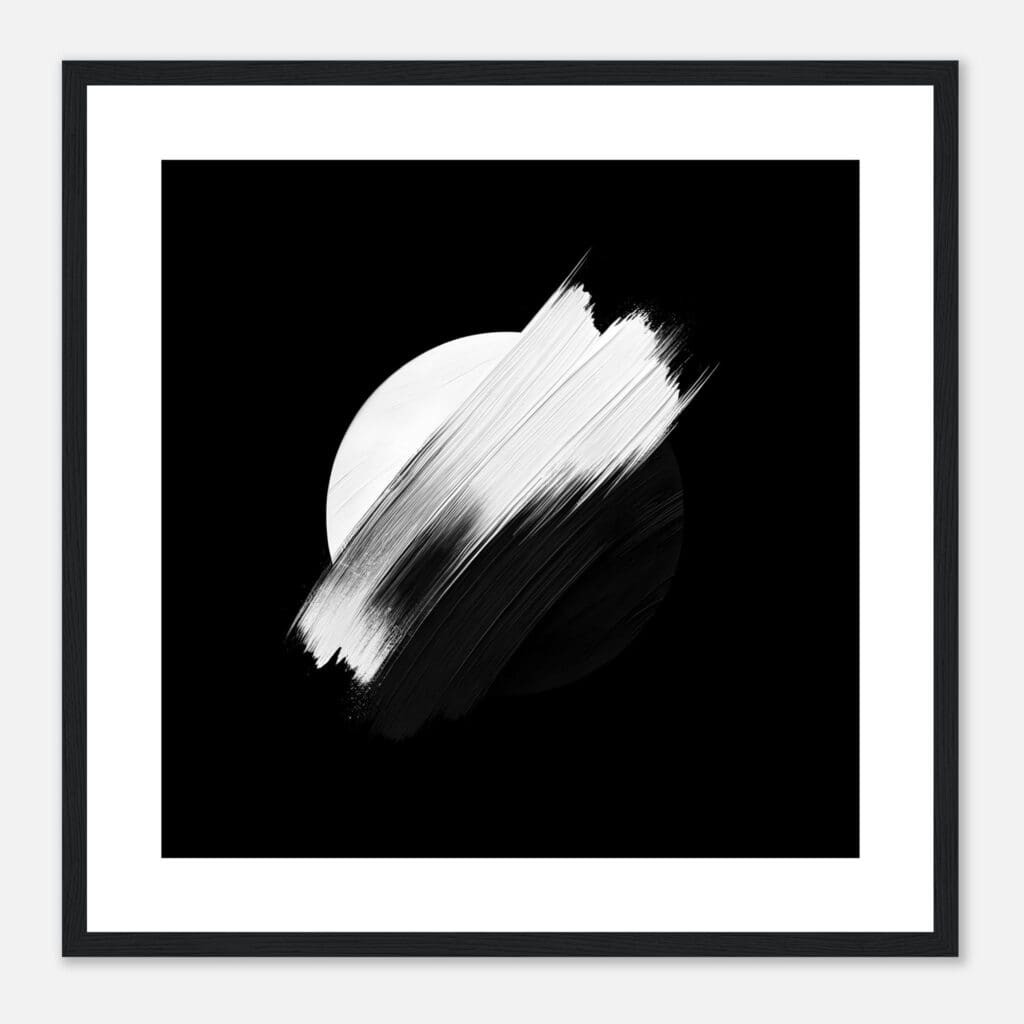 Brushstroke CB Art Print Enmarcado