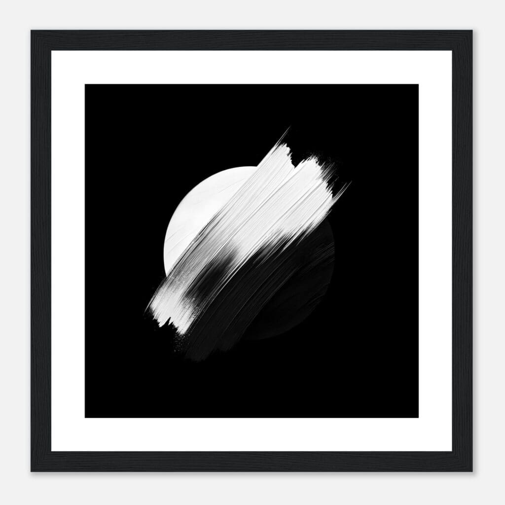 Brushstroke CB Art Print Enmarcado