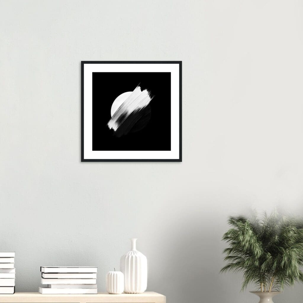 Brushstroke CB Art Print Enmarcado