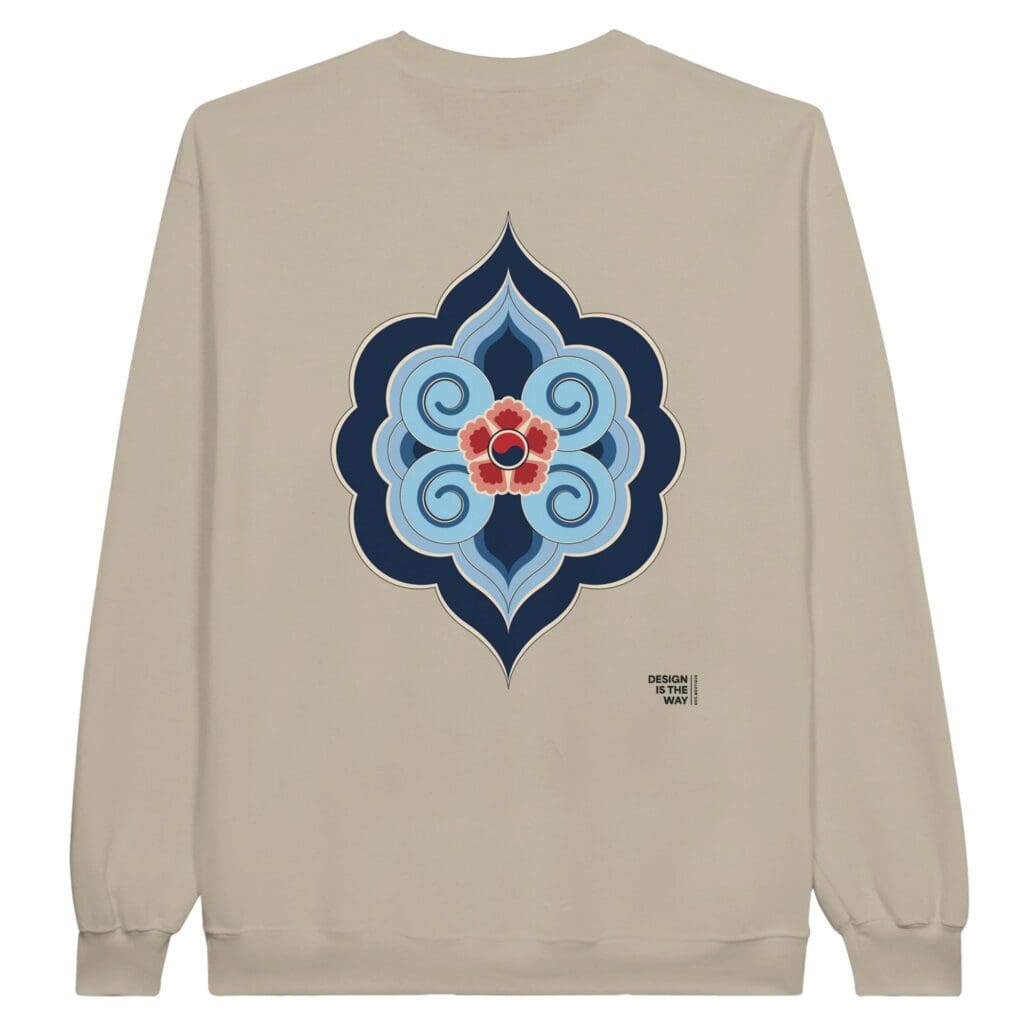 Ornaments sudadera azul con cuello redondo