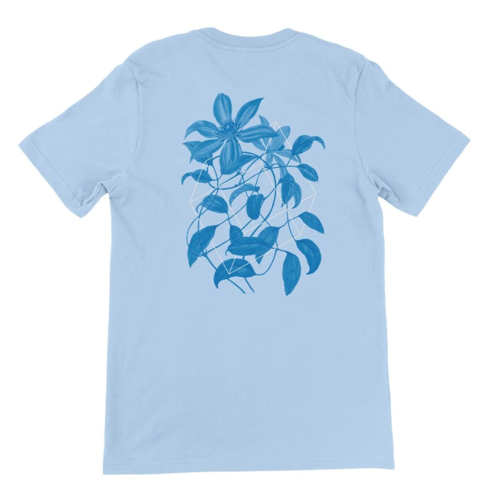 Floralies blue T-shirt premium