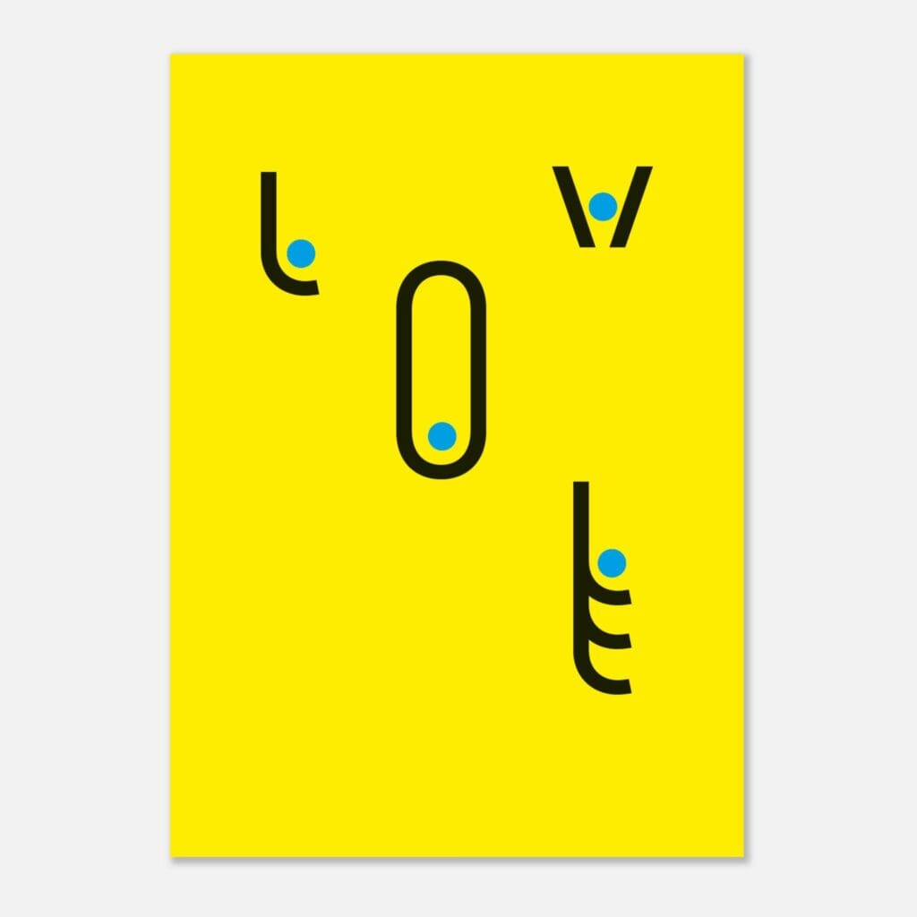 AA Contest amor Art Print Papel Premium