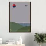Korea Busan night Art Print Framed