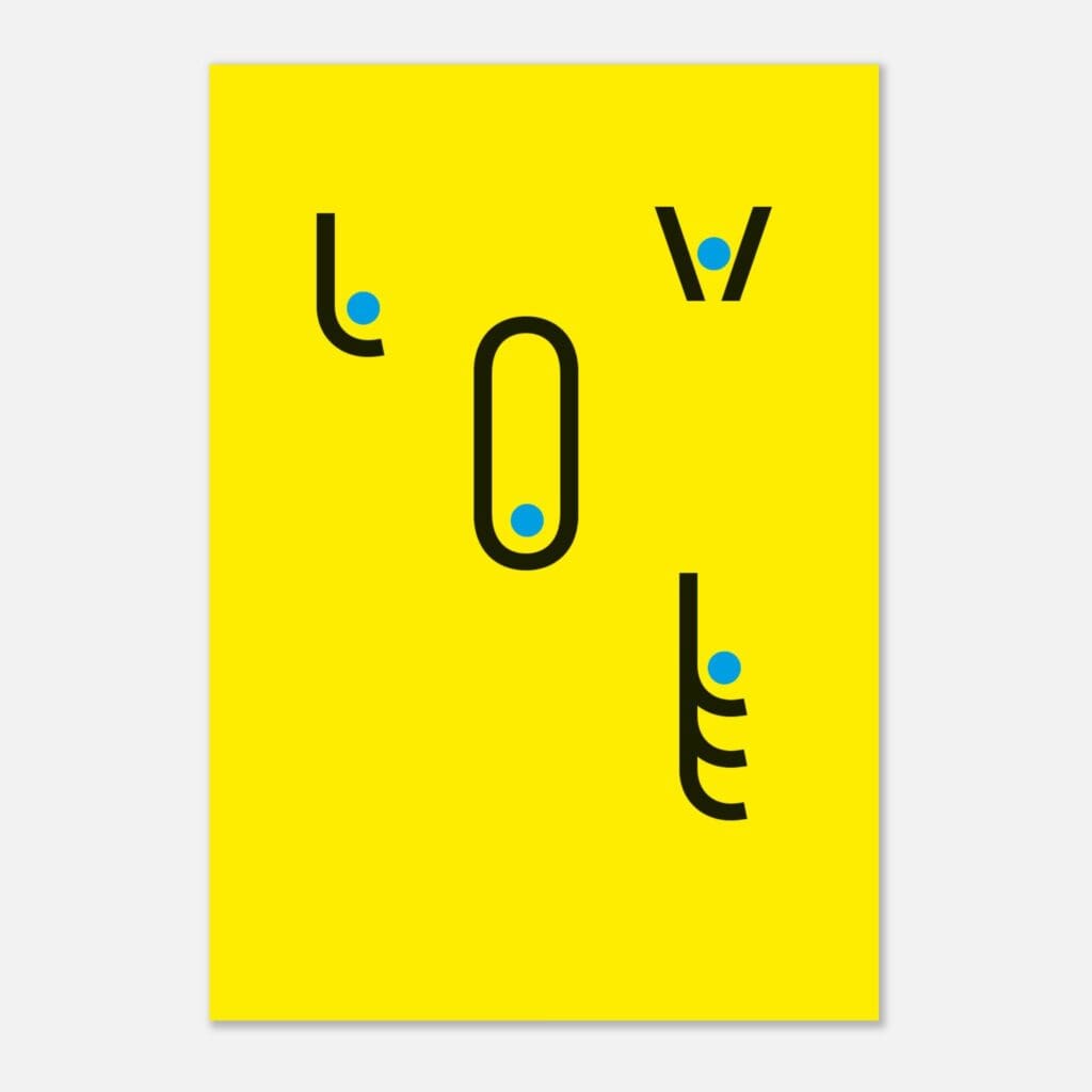 AA Contest amor Art Print Papel Premium