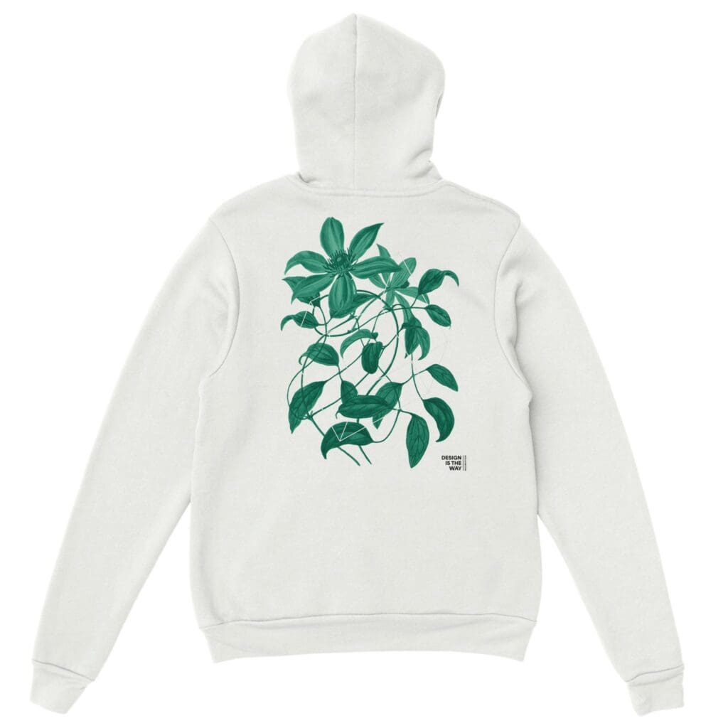 Floralies sudadera con capucha verde