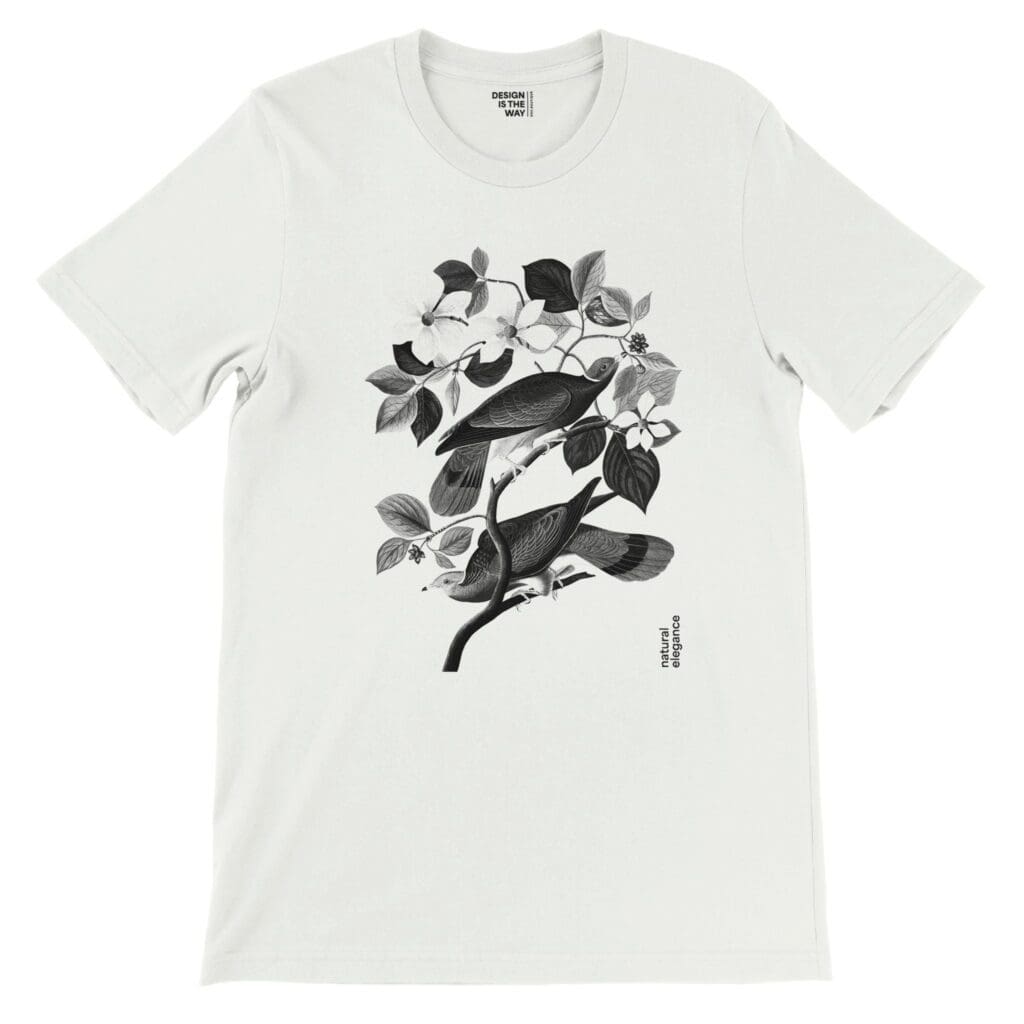 Flora&Fauna black T-shirt premium