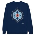 Ornaments sudadera azul con cuello redondo