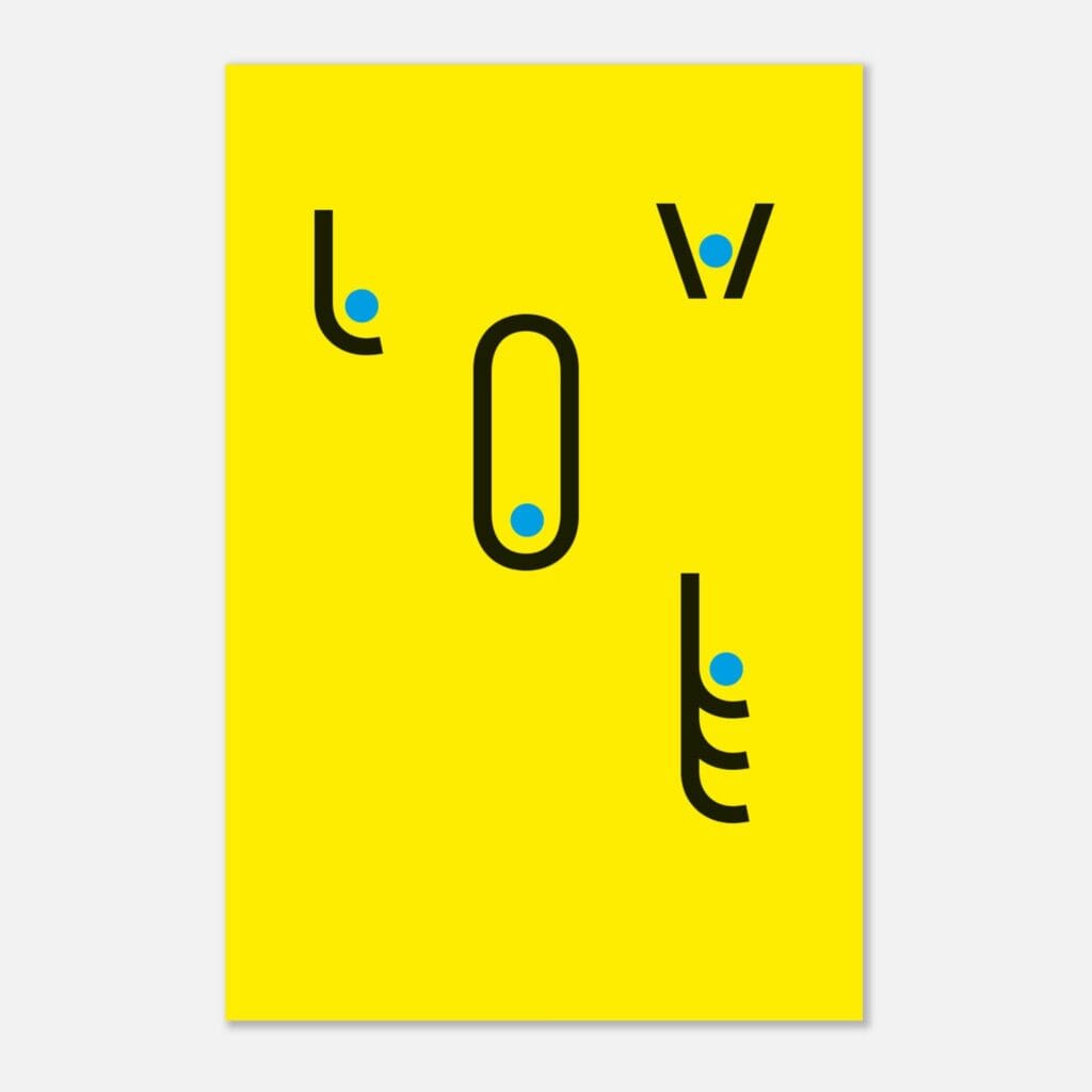 AA Contest amor Art Print Papel Premium