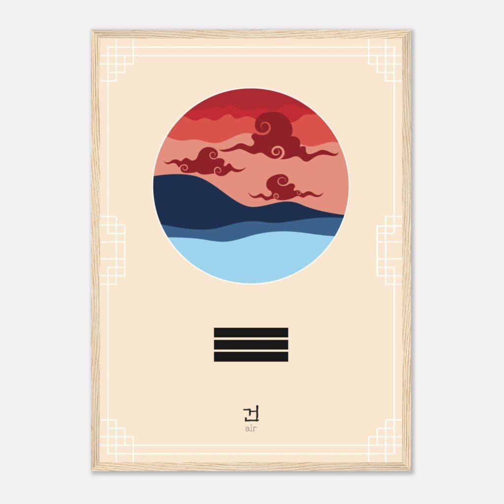 Elements air Art Print Framed