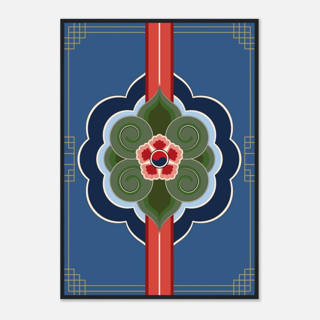 Ornaments City Art Print Framed