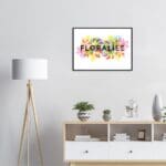 Floralies multicolored 1 Art Print Framed