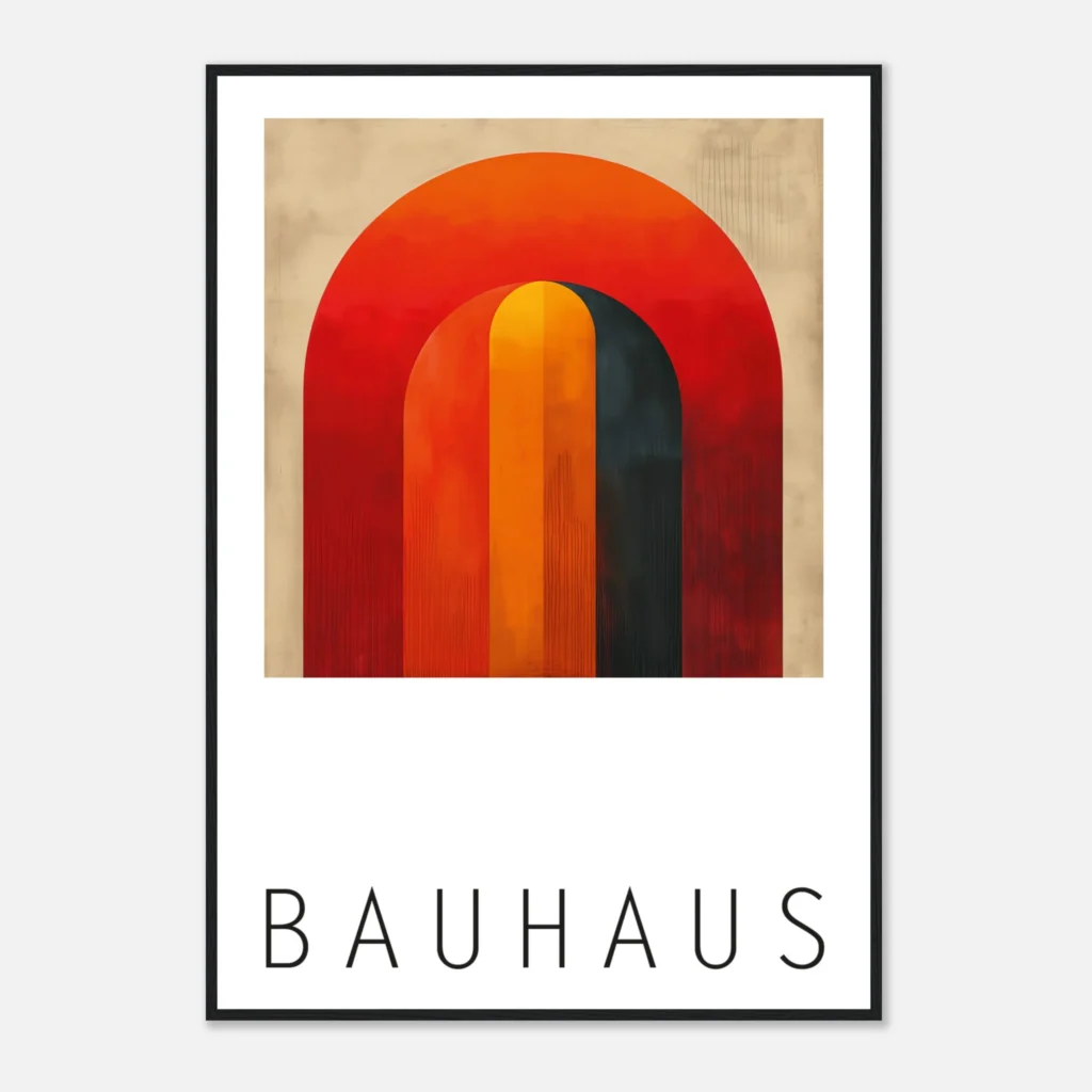 BAUHAUS I Art Print Framed