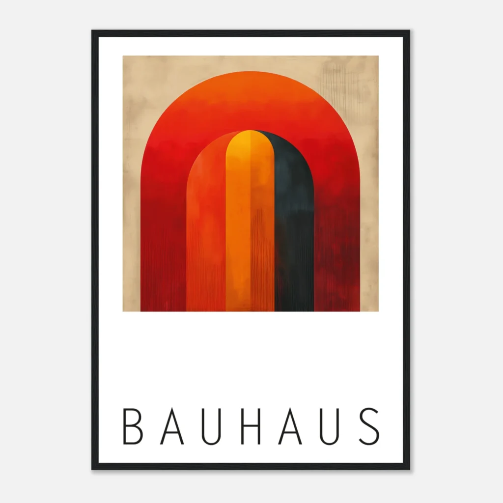 BAUHAUS I Art Print Framed
