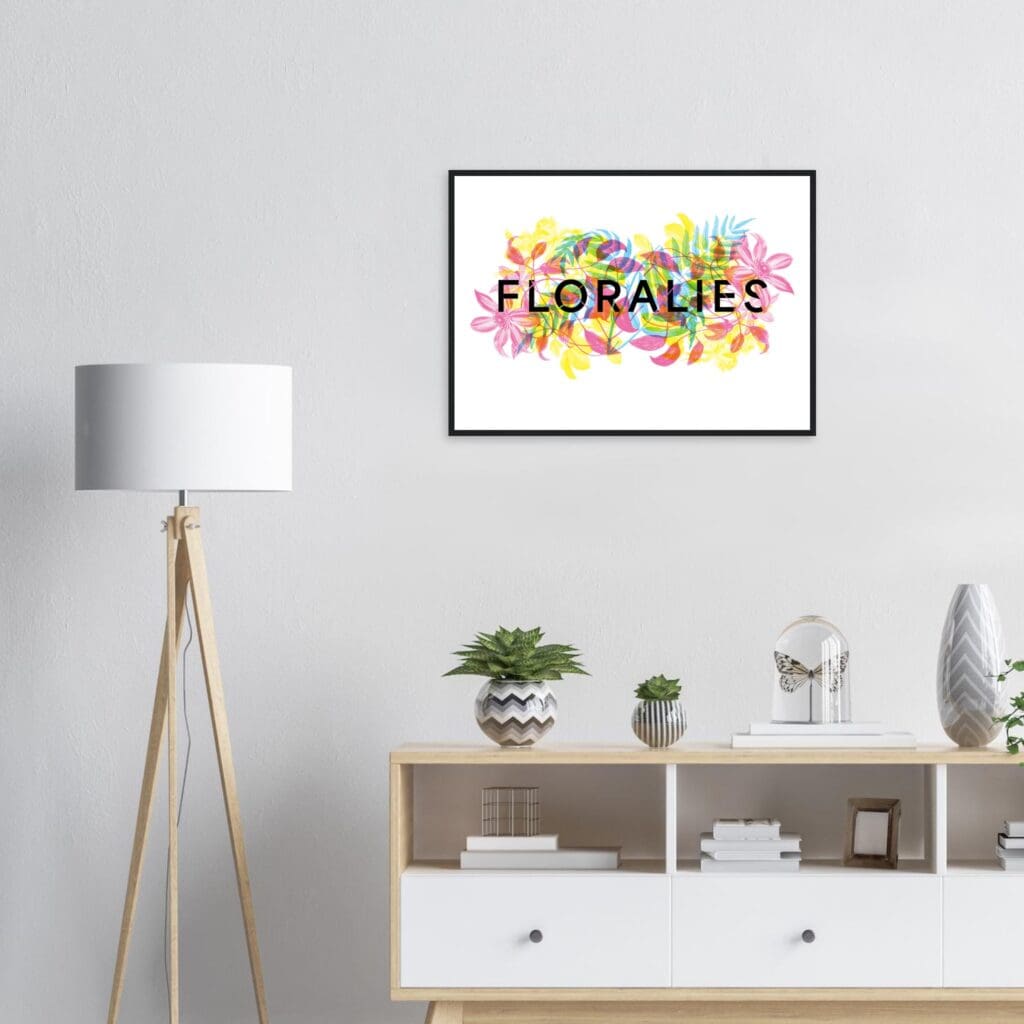 Floralies multicolored 1 Art Print Framed