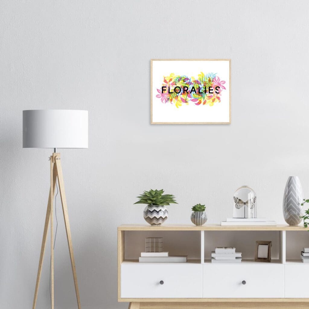 Floralies multicolored 1 Art Print Framed