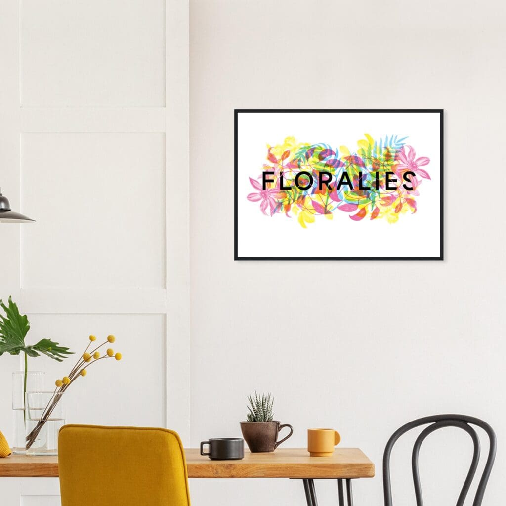 Floralies multicolored 1 Art Print Framed