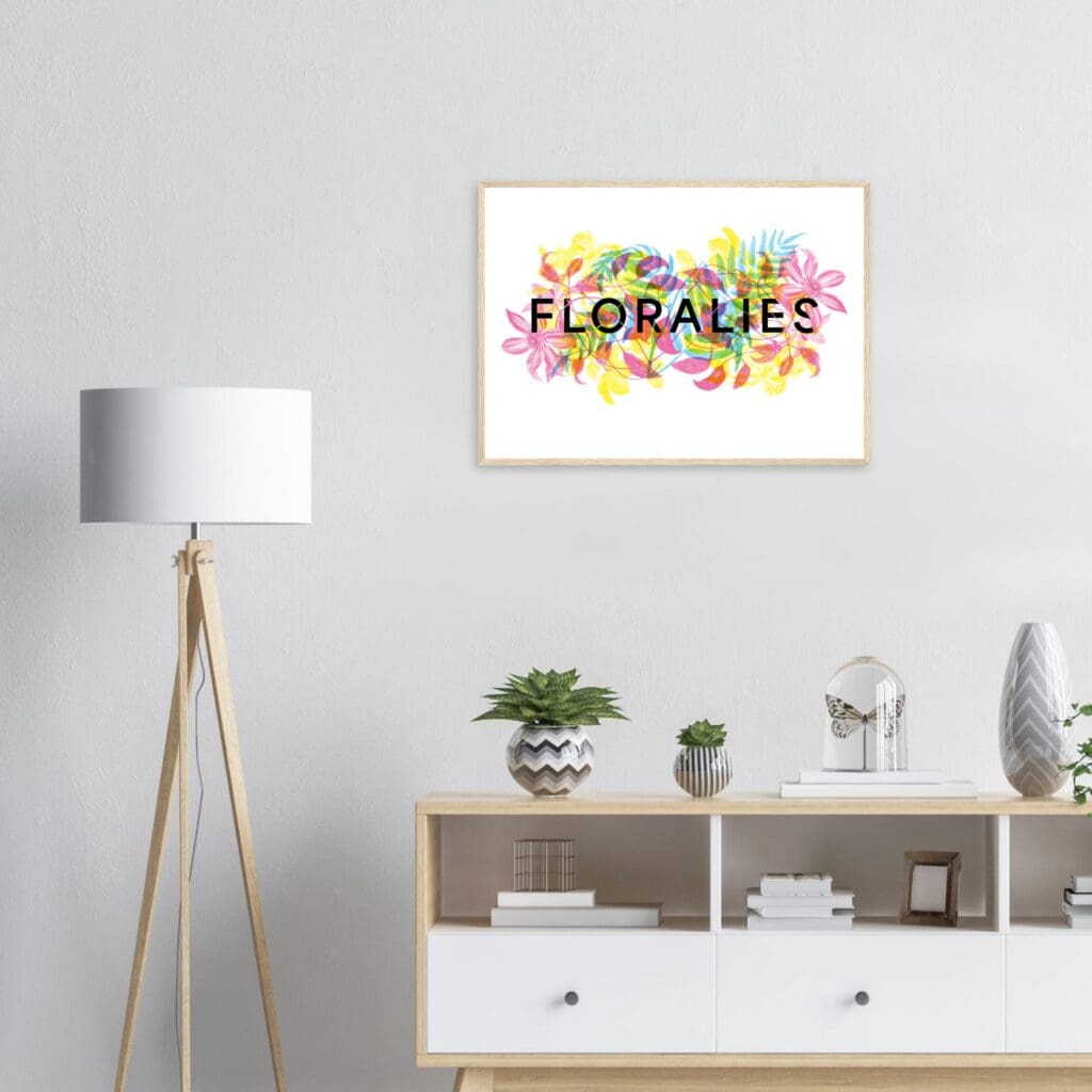 Floralies multicolored 1 Art Print Framed
