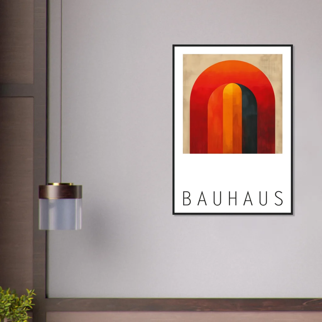 BAUHAUS I Art Print Framed