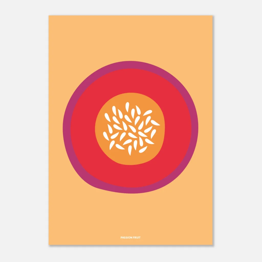 Tutti Frutti granadilla Art Print Papel Premium