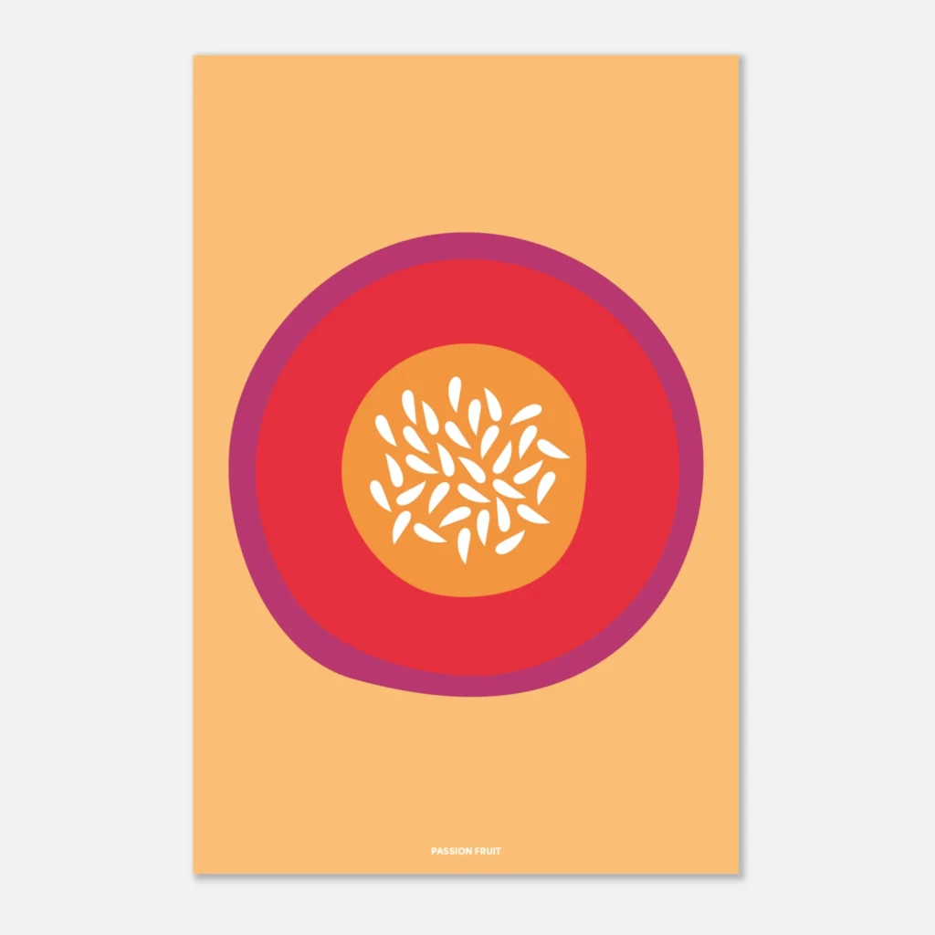 Tutti Frutti granadilla Art Print Papel Premium
